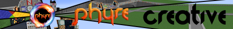 Phyre Creative Minecraft Server banner