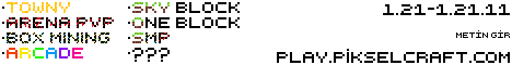 Piksel Craft Minecraft Server banner