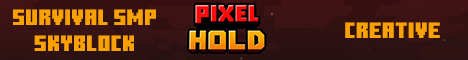 Pixel Hold Minecraft Server banner