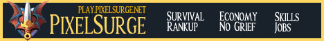Pixelsurge Minecraft Server banner