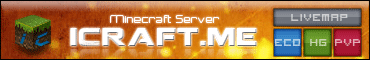 play-iCraft.me Minecraft Server: PVP Hungergames Minigames Minecraft Server banner