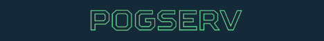 Pogserv Minecraft Server banner