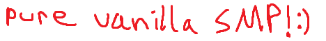Pure Vanilla Anarchy SMP Minecraft Server banner