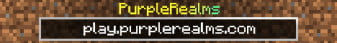 PurpleRealms Minecraft Server banner