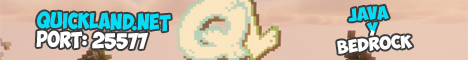 Quickland Minecraft Server banner