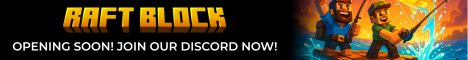 Raft Block Raft Survival Minecraft Server banner