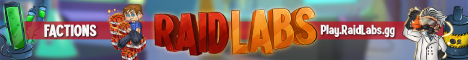 Raid Labs Minecraft Server banner