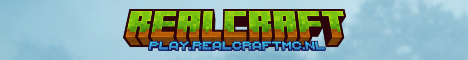 RealCraft Minecraft Server banner