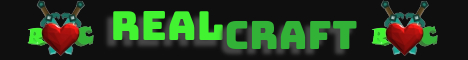 RealCraft Minecraft Server banner