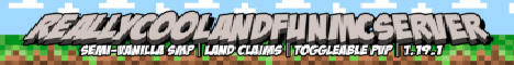 Really Cool and Fun MC Server Minecraft Server banner