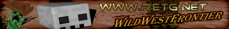 RetG - Wild West Frontier Minecraft Server banner