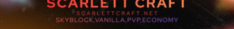 ScarlettCraft Minecraft Server banner
