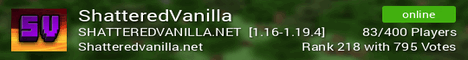 ShatteredVanilla Minecraft Server banner