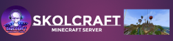 Skolcraft small happy minecraft server Minecraft Server banner