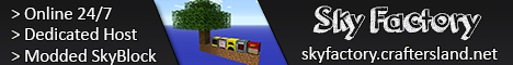 SkyFactory2 by CraftersLand Minecraft Server banner
