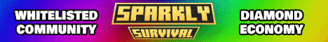 Sparkly Survival Minecraft Server banner
