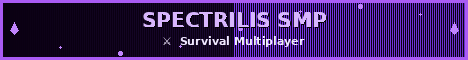 Spectrilis SMP Minecraft Server banner