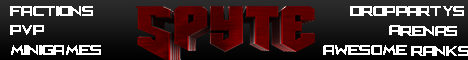 Spyte PvP Minecraft Server banner