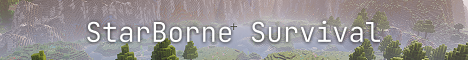 StarBorne Survival Server Minecraft Server banner