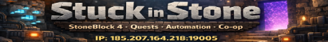 Stuck in Stone | StoneBlock 4 Minecraft Server banner
