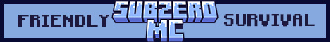 SubZeroMC Minecraft Server banner