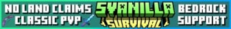 sVanilla Survival Minecraft Server banner