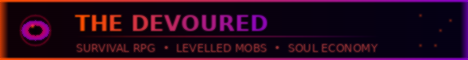 The Devoured Minecraft Server banner