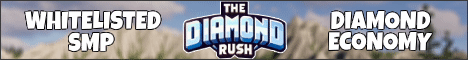 The Diamond Rush Minecraft Server banner