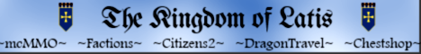 The Kingdom of Latis Minecraft Server banner