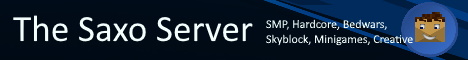 The Saxo Server Minecraft Server banner