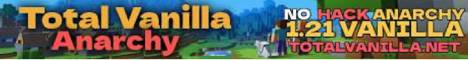 Total Vanilla Minecraft Server banner