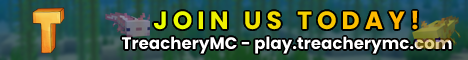 TreacheryMC Minecraft Server banner