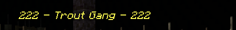 TroutWorld Minecraft Server banner