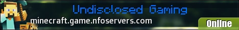 Undisclosed Gaming Minecraft Server banner