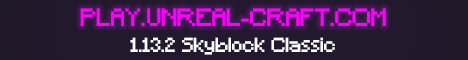 UnrealCraft Network Minecraft Server banner