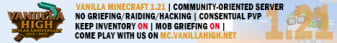 Vanilla High Minecraft Server banner