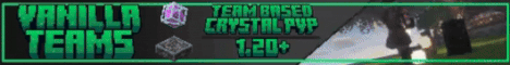 Vanilla Teams Minecraft Server banner