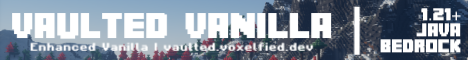 Vaulted Vanilla Minecraft Server banner