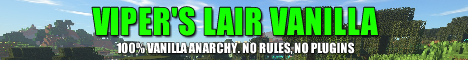 Vipers Lair Vanilla Minecraft Server banner