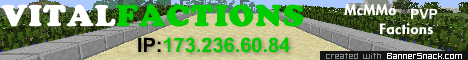 VitalFactions Minecraft Server banner