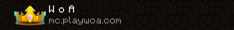 W o A Minecraft Server banner