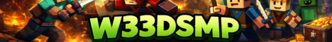 W33DSMP Minecraft Server banner
