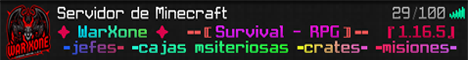 WarXone Minecraft Server banner