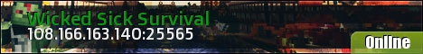 Wicked Sick Survival Minecraft Server banner