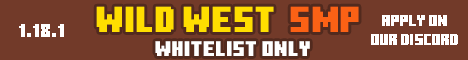 Wild West SMP Minecraft Server banner