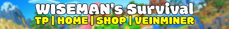 wiseman survival server Minecraft Server banner