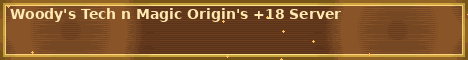 Woodys Tech n Magic Origins Server Minecraft Server banner