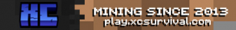 XCraft Survival Minecraft Server banner