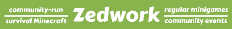 Zedwork Vanilla Minecraft Server banner