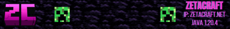 ZetaCraft Minecraft Server banner